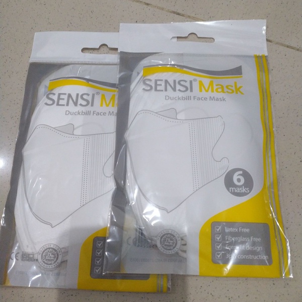 Masker Sensi Duckbill 3 Ply Sachet isi 6 Pcs Original