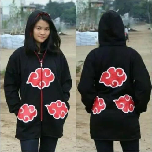 JAKET JUBAH AKATSUKI - JAKET AKATSUKI ANIME - JUBAH TERBARU