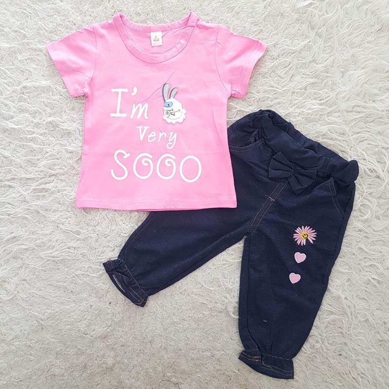 Baju bayi IMPORT Jogger bunny