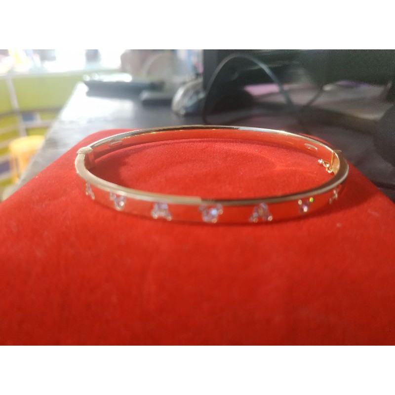 Gelang model padat emas asli kadar 700