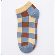 ⭐️𝐈𝐇𝐒 𝟑𝟐𝟐⭐️Kaos Kaki Wanita Motif Catur New Fashion Korean Style Socks Breathable-Biru Catur
