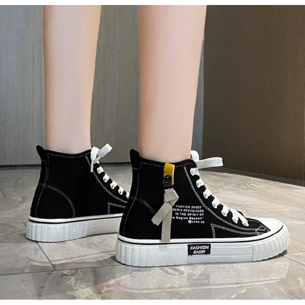 Jessy_Sepatu Sneakers Wanita High Waist Casual AS171