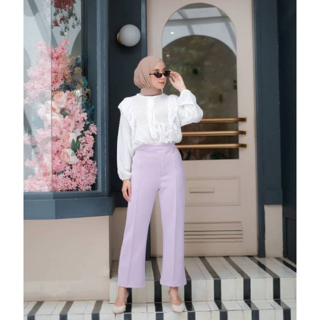 PAKAIAN WANITA - MILEA PANTS - CELANA WANITA - CELANA BAHAN - BAWAHAN WANITA