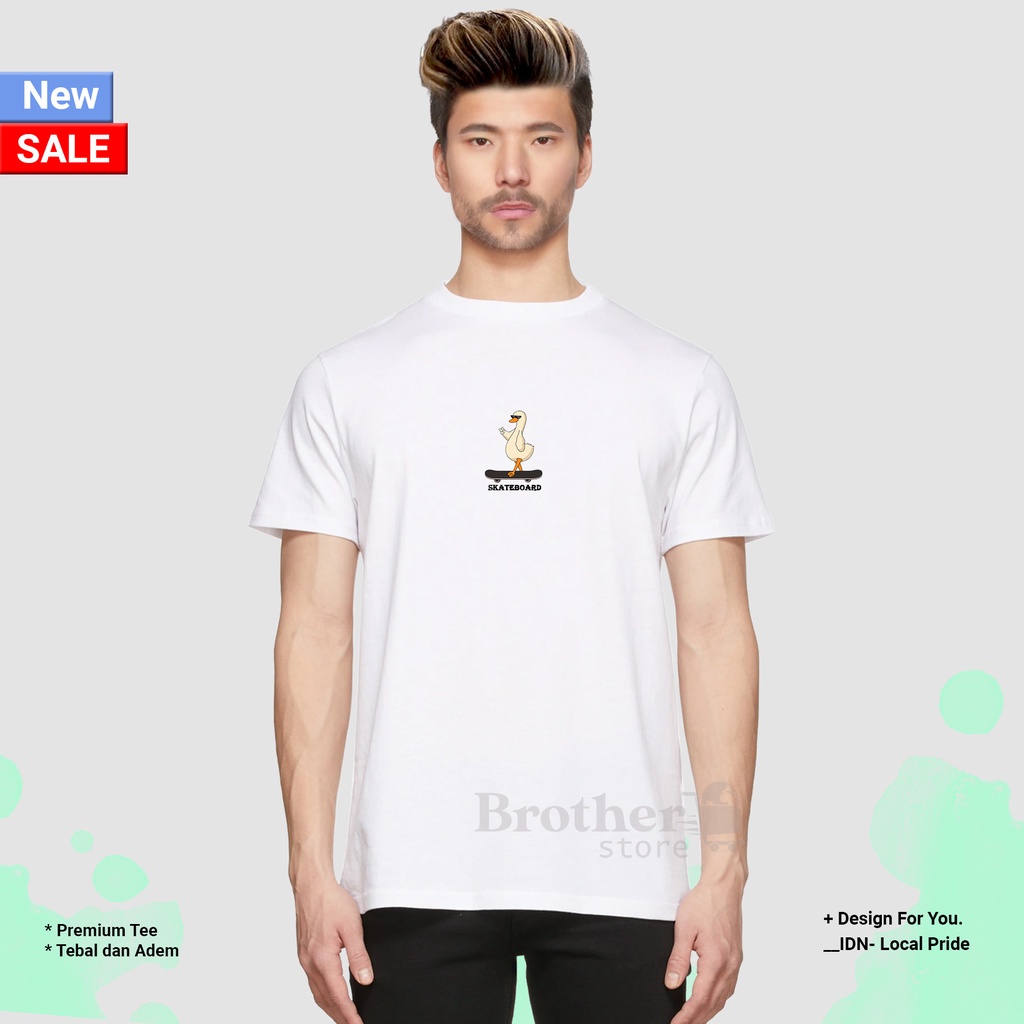 BROTHER STORE - Kaos Distro Pria - KAOS COWOK CEWEK - Kaos Kata Kata - On Skateboard Premium