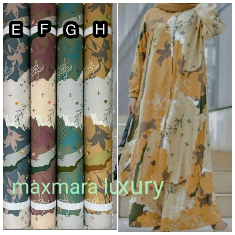 Kain Maxmara Lux/Luxury Motif abstrak sari terbaru Grade A