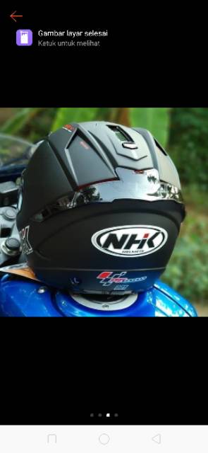 Spoiler NHK GP1000 - Spoiler Helm NHK GP1000 akrilik include 3M