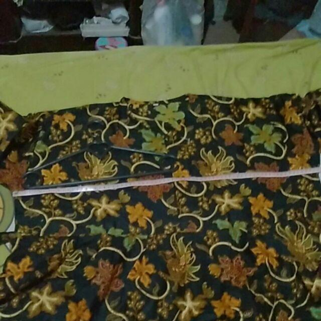 Ms Gamis Batik Sriwedari Maxi Super Jumbo Xxxxl Ld 128cm Bumil/busui Katun Sogan