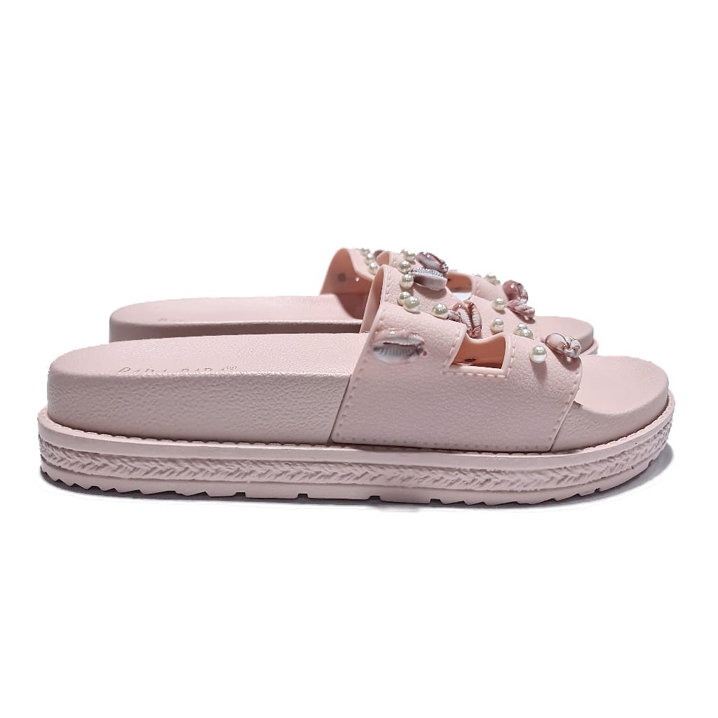 jelly sandal wanita wedges barabara karet import JSL239KHKRM