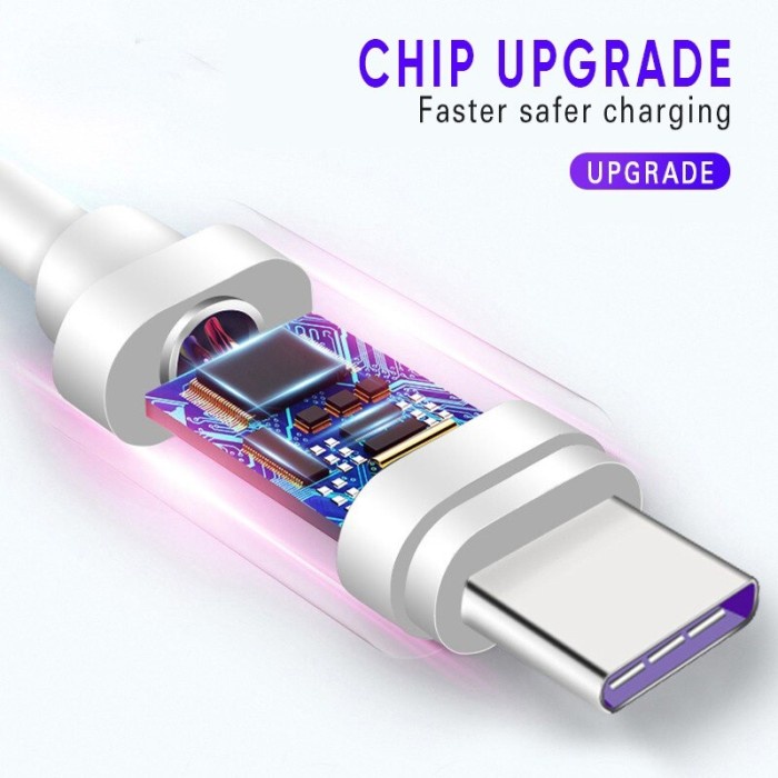 Kabel Data 5A Support Super Fast Charging Usb Type C - Micro Usb 2.0 V8 - Lightning For Charge