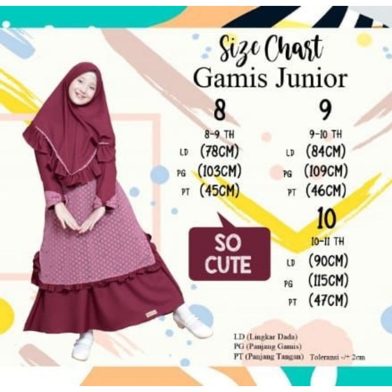 gamis nafeeza anak