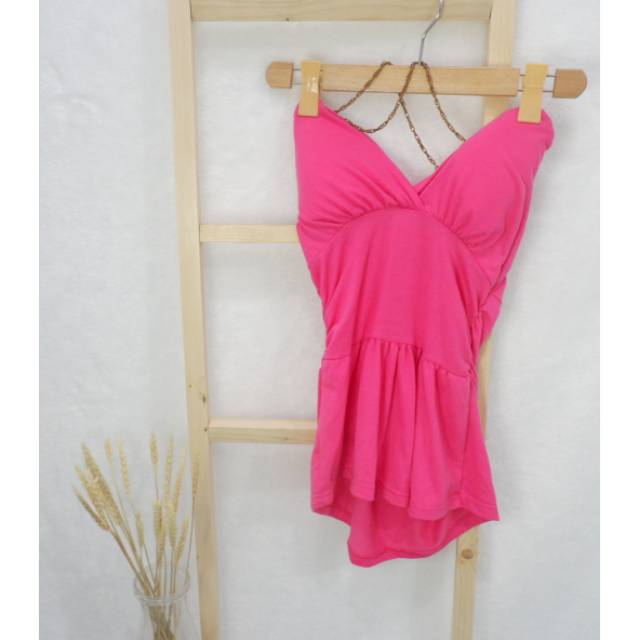 tank top sexy rantai gold