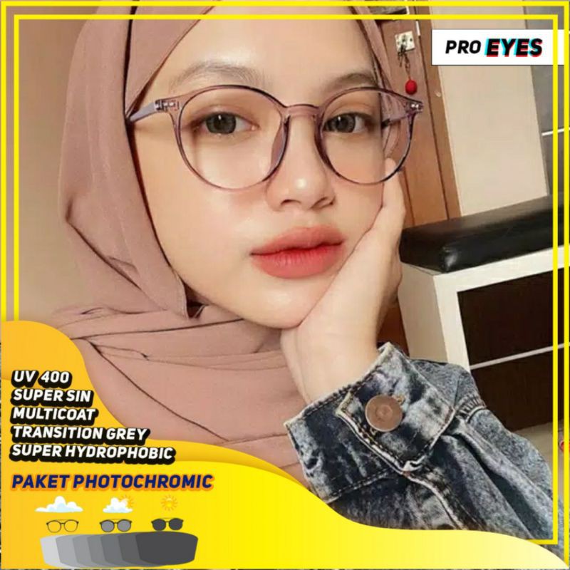 New Kacamata Photocromic Kaca mata style vintage Kacamata Berubah Warna Untuk Wanita Pria Kacamata Fotocromik Kacamata Potokromic Sunglasses Unisex