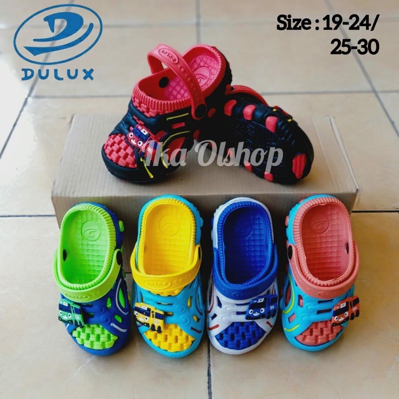 Sandal Anak Baim Bakpao Dua Warna Dulux Ukuran 19-35