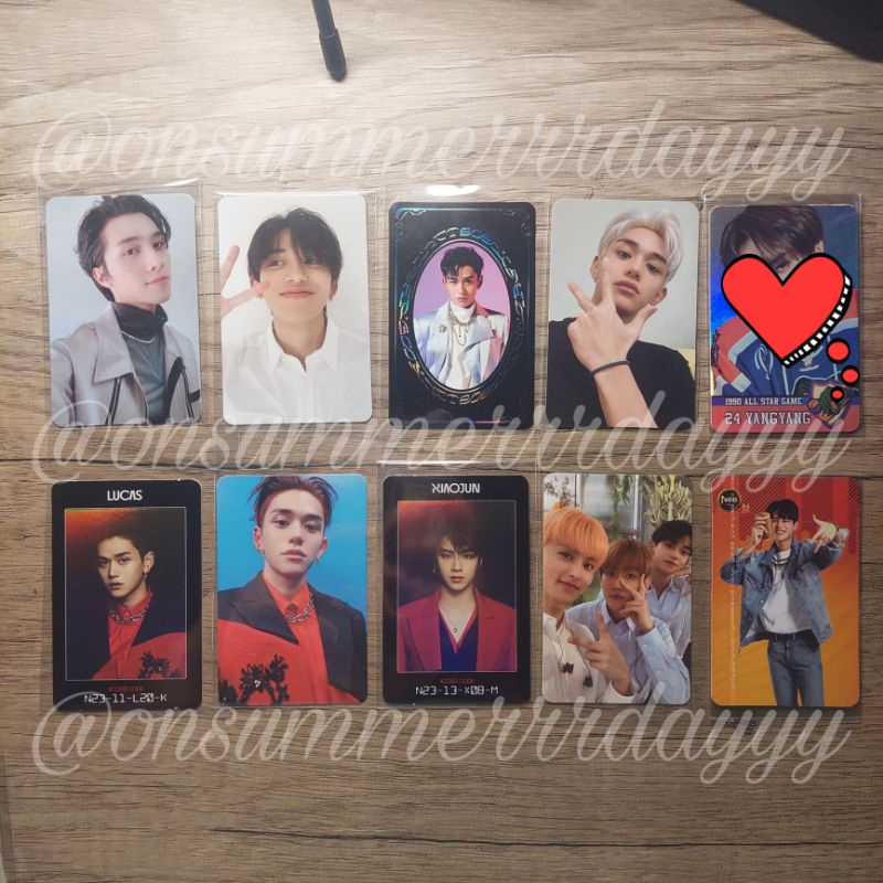 pc lucas, xiaojun, yangyang, hendery takeoff holiday atw awaken kihno arrival departure access card 