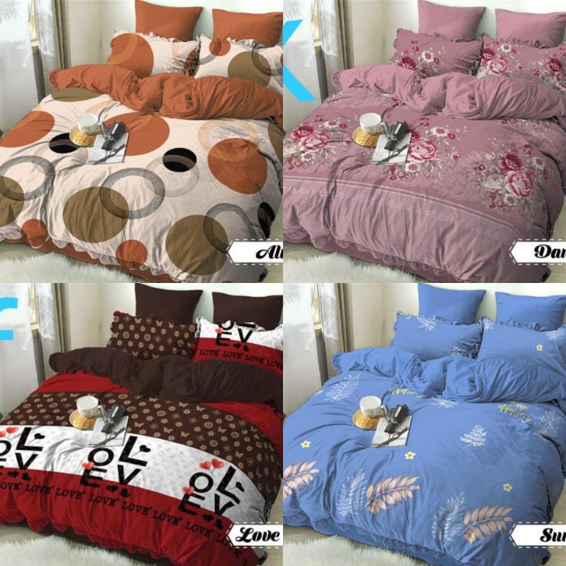 BEDCOVER 180x200 MOTIF DEWASA DAN KARATER