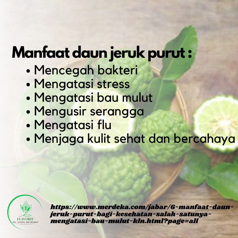 Bubuk Bumbu Daun Jeruk Purut Serbuk Bahan Pokok Rempah Dapur Kering Organik Herbal Jamu Asli Murni