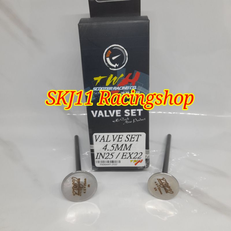 Klep 25/22 Batang 4.5 mm TWH Racing-Klep 25 22 Btg 4.5mm TWH non GF Moto1