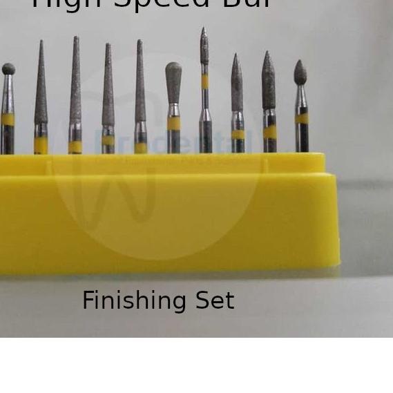 ☏ Dental diamond bur finishing high speed kit bur finishing preparation preparasi crown gigi polishi