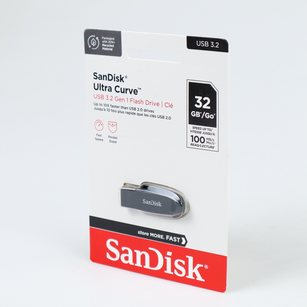 SanDisk Ultra Curve Flashdisk USB 3.2 32GB - SDCZ550 - Black