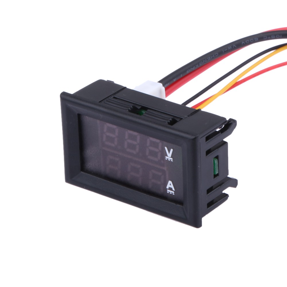 MOJITO Yanrifeng 100V 10A Voltmeter Ammeter Dual Color 3-Digit Display Current Voltage Meter