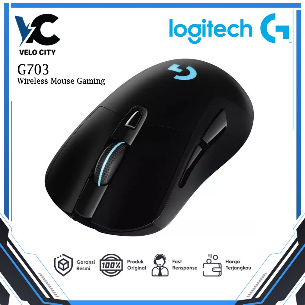 Logitech G703 Wireless Gaming Mouse - Logitech G 703 Lightspeed Original Garansi Resmi