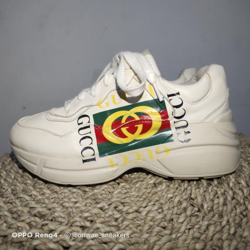 Sepatu Sneakers Bekas Second -- Gucci Rhyton