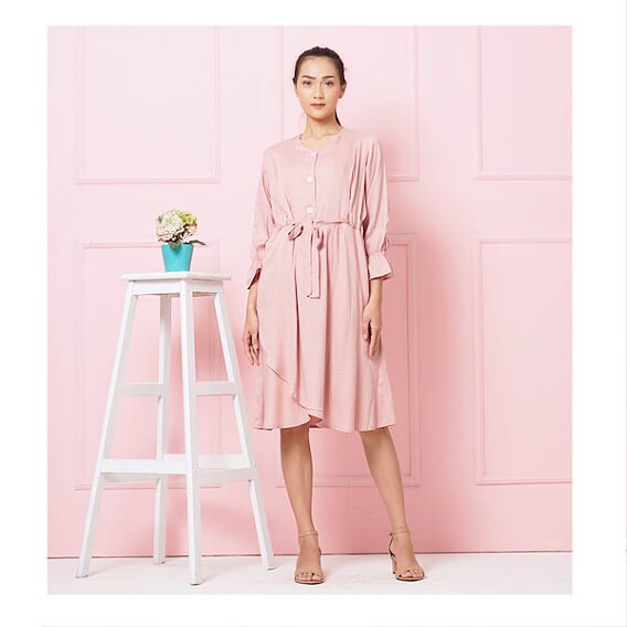  Baju  Hamil Menyusui Dress Busui Bumil  MAMIBELLE Axelia 