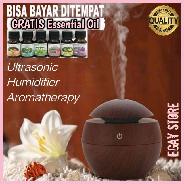 Ultrasonic Aroma Diffuser Humidifier Aromaterapi Essential Oil Pengharum Ruangan Terlaris