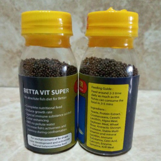 Rp.2.700.-, BETTA VIT/BETAVIT MAKANAN/PELET IKAN HIAS KECIL