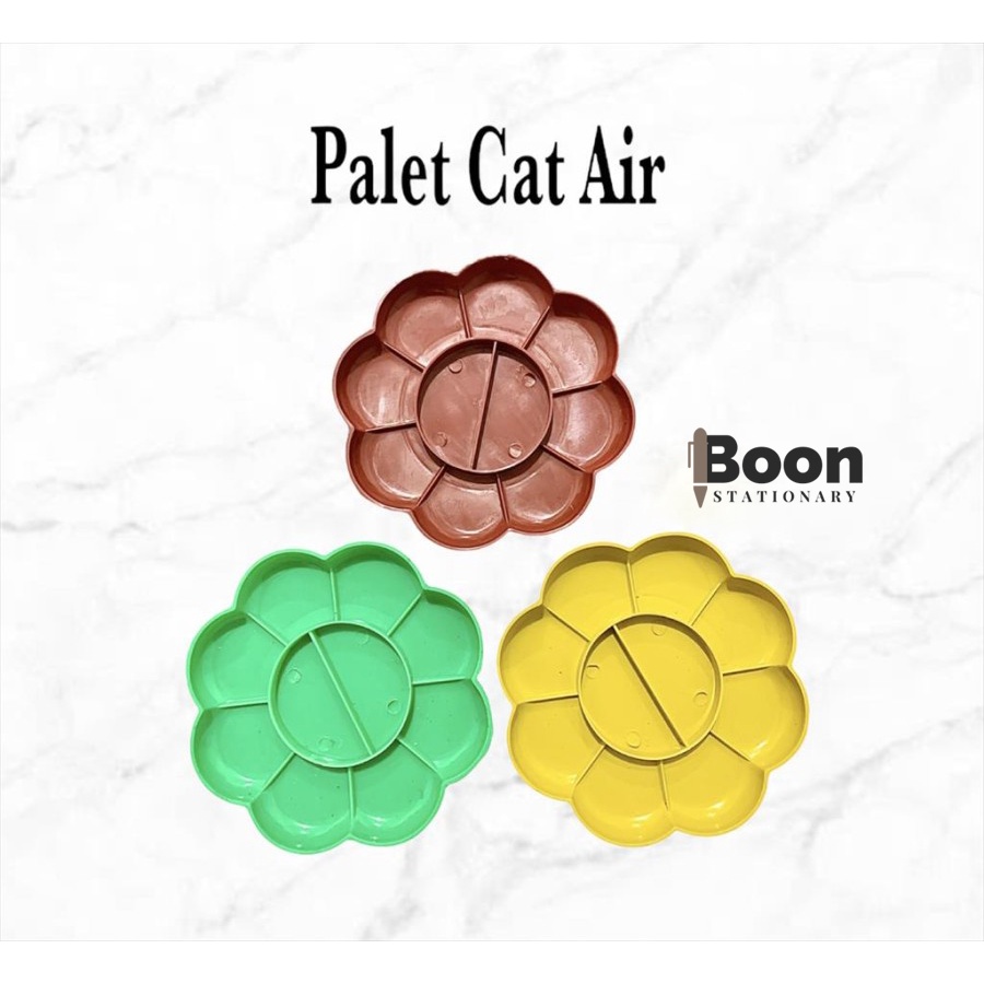 

(ECER) Palet Cat Air 8 Lubang / Tempat / Piring Cat Air / Pallete Lukis