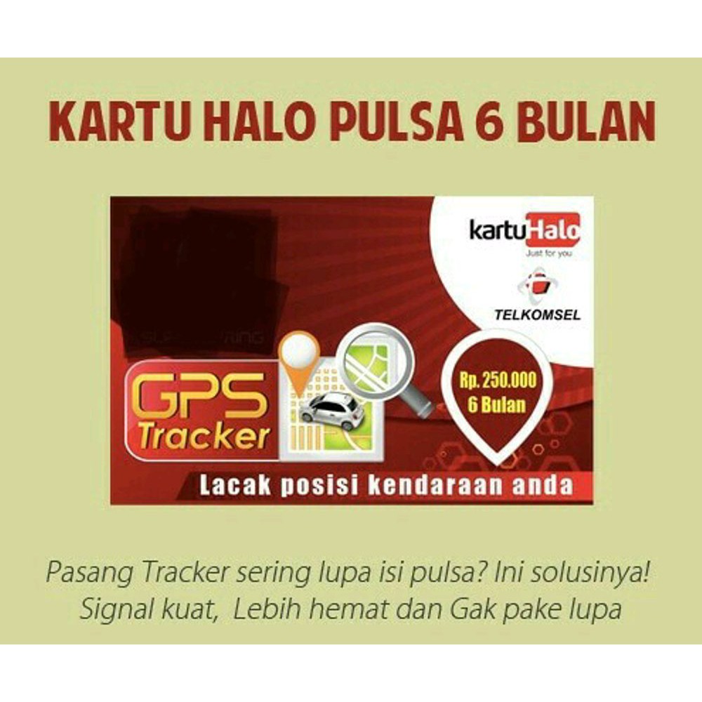 Kartu Paket Gps Tracker Telkomsel 6 Bulan unlimited Murah