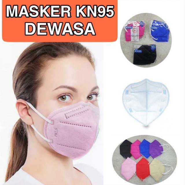 Masker KN95 Warna Warni Masker KN95 KSL Anti Virus Top ( SATUAN ) / KN95 Full Color / KN95