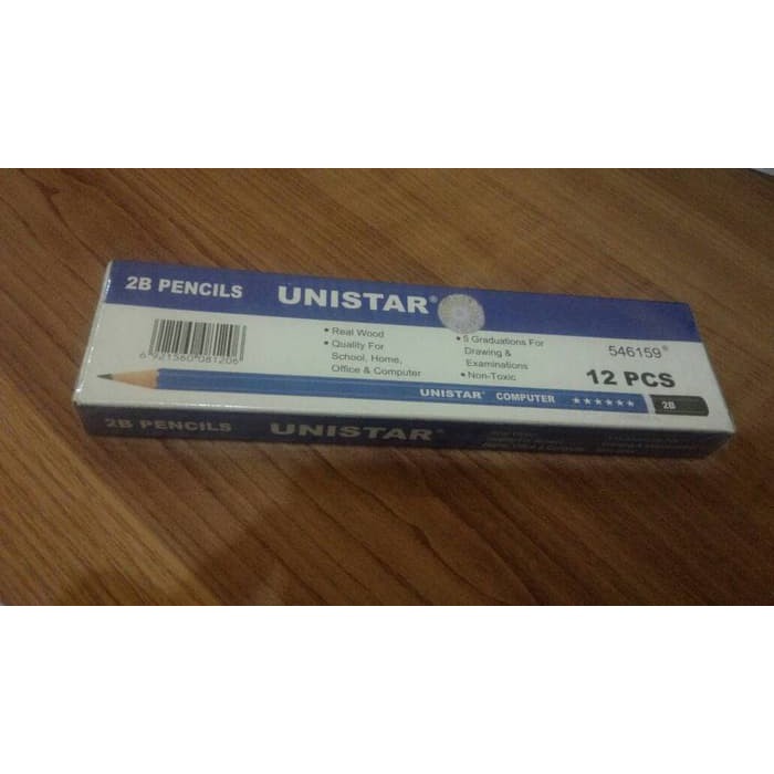 Pensil tulis UNISTAR Pencil HB / 2B - 1 lusin