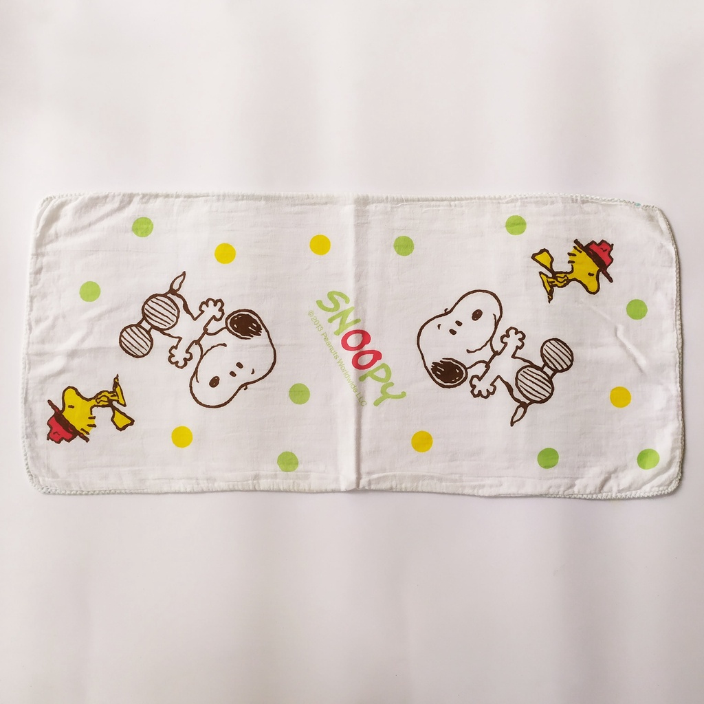 sapu tangan peanuts snoopy, perlak bayi