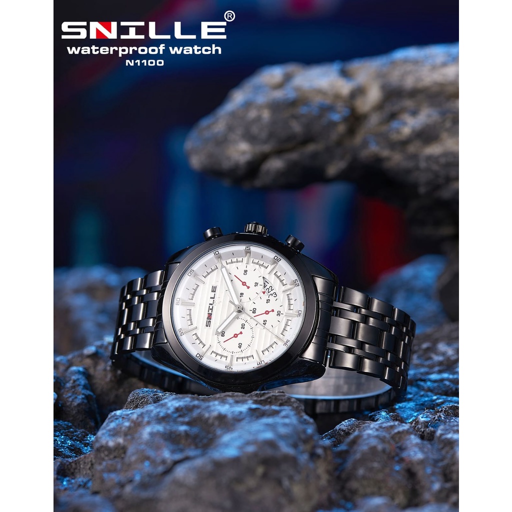 JAM TANGAN PRIA SNILLE WATCH ORIGINAL ION PLATED STAINLESS STELL/ JAM TANGAN PRIA SNILLE TYPE N1100