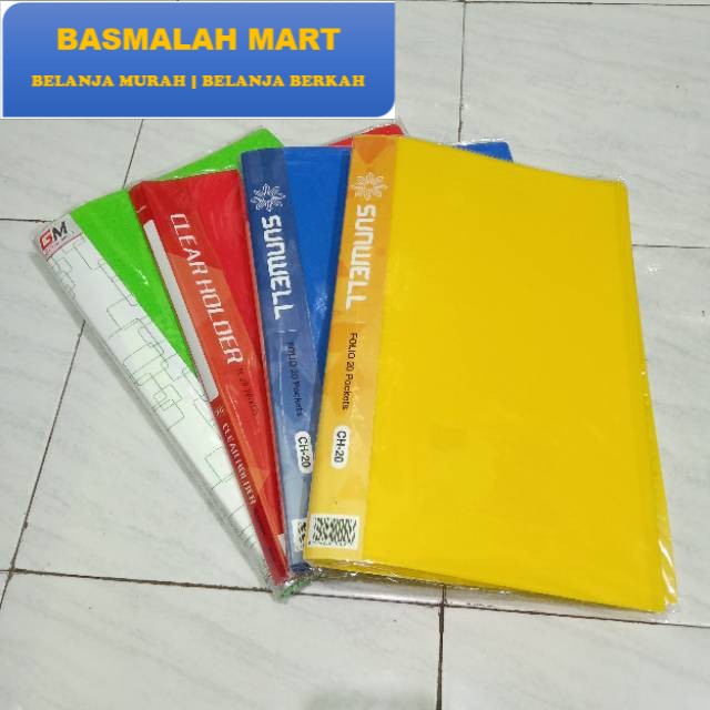 

Map Clear Holder Folio 20 Pocket / Map Display Book / Termurah (Ilham Berkah Mart)