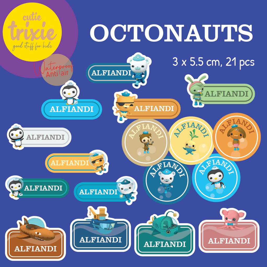 

Label Nama Waterproof Octonauts