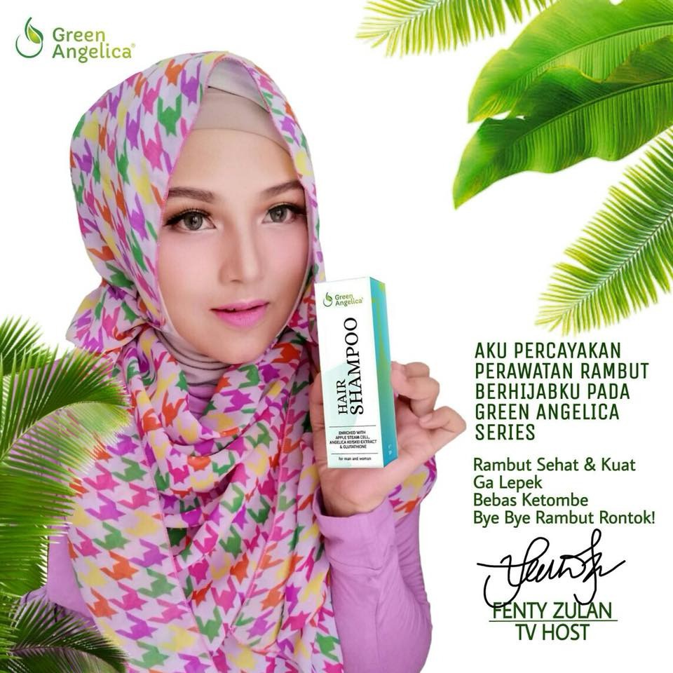 Perawatan Rambut Rontok Bagi Pria Green Angelica Hair Shampoo