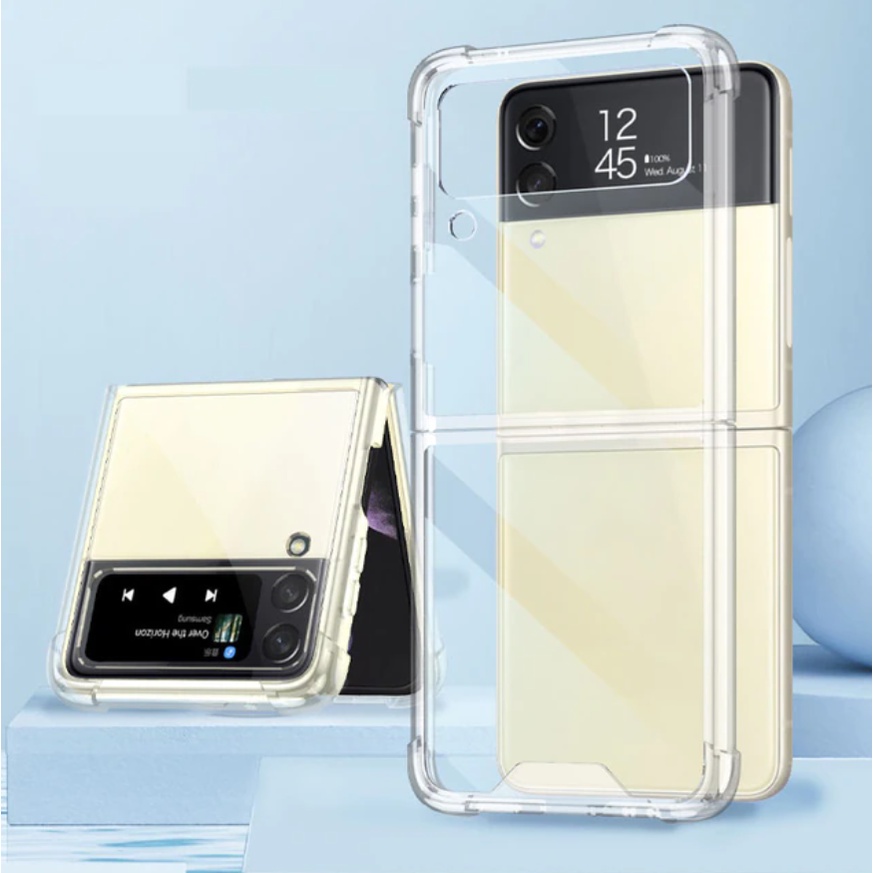 CASE SAMSUNG GALAXY Z FLIP4 5G FLIP 4 CLEAR PHONE BACK COVER CASING