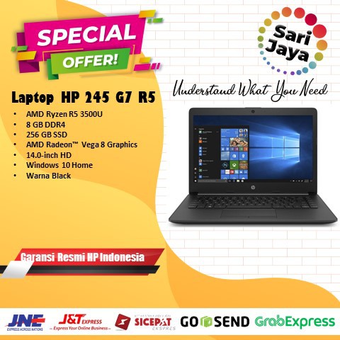 Laptop HP 245 G7 15H49PA Ryzen 5