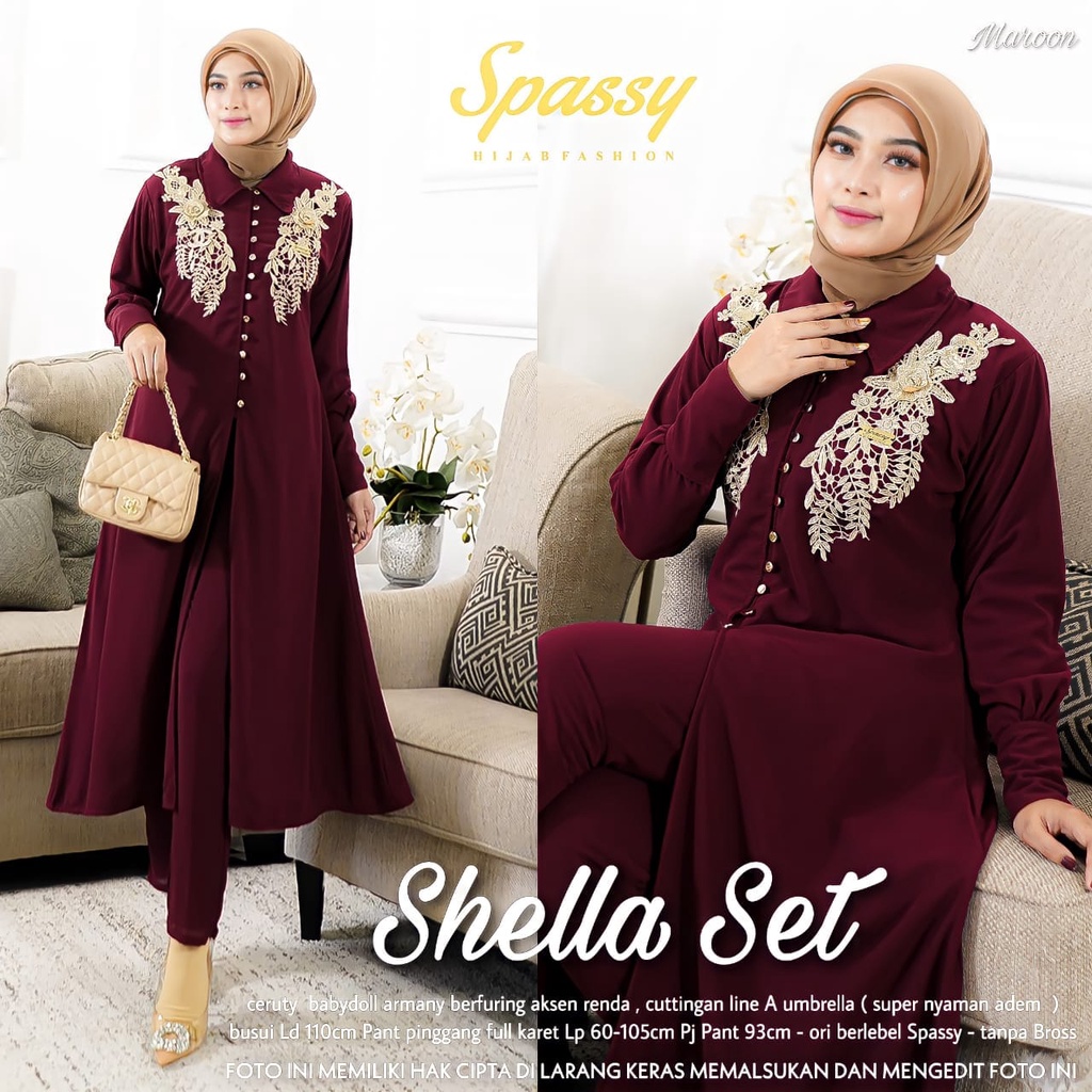 SHELLA SET/BAJU SETELAN WANITA TERBARU