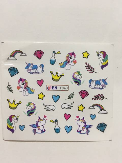 Stiker kuku/ nails stiker unicorn