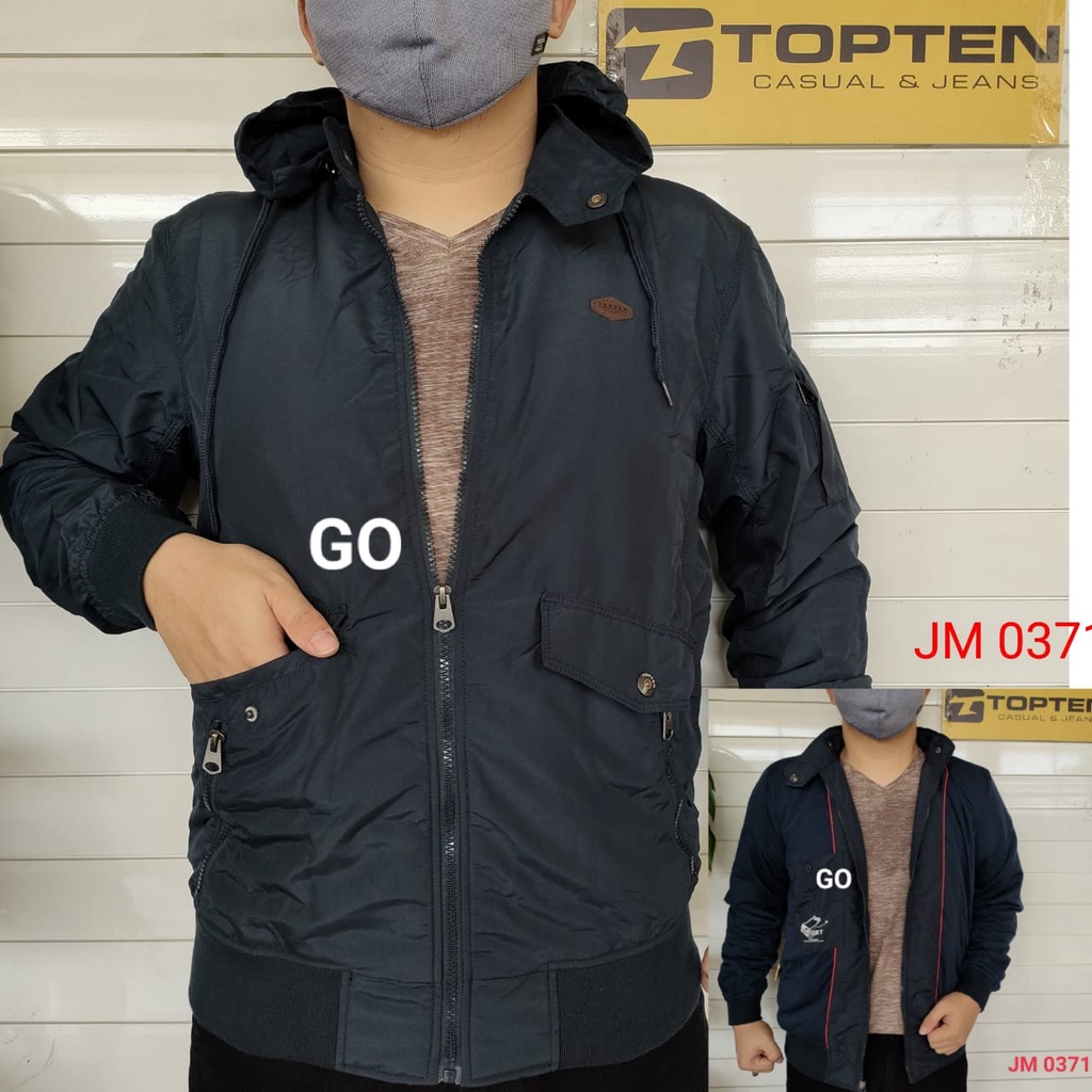 gos  TA TOPTEN JAKET PARASUT Cowok Casual Jaket Pria Tebal Cowok Baru