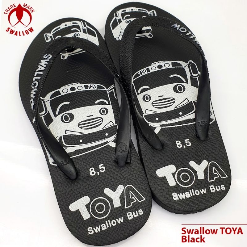 Flip Flop Sandal Anak Teplek Original Swallow Toya / Sandal karakter Swallow Bus