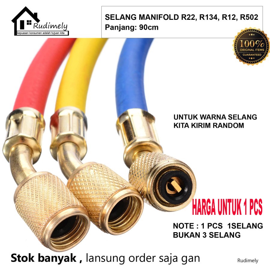 SELANG MANIFOLD R22 R134 R12 R502 90 CM