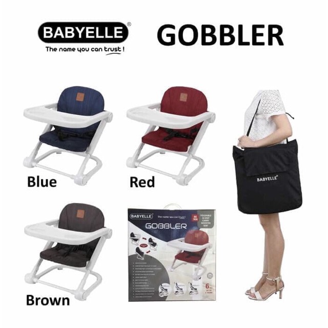 Booster Seat Babyelle 906 NEW Gobbler MERAH,BIRU,HITAM