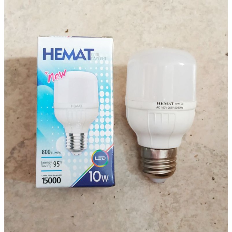 Lampu led 10 watt HEMAT (tabung)