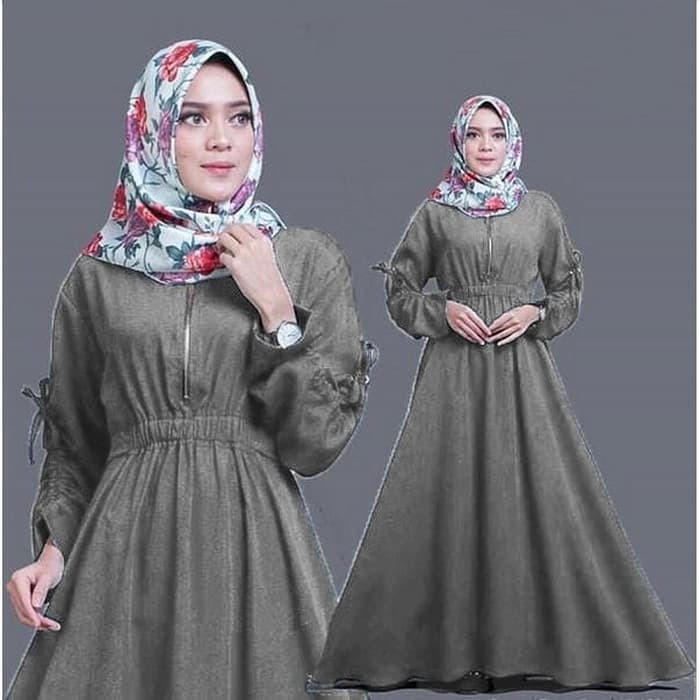 BINX DRESS GAMIS WANITA BARU MURAH TRENDY MUSLIM BALOTELLI BAJU GROSIR - DELIA