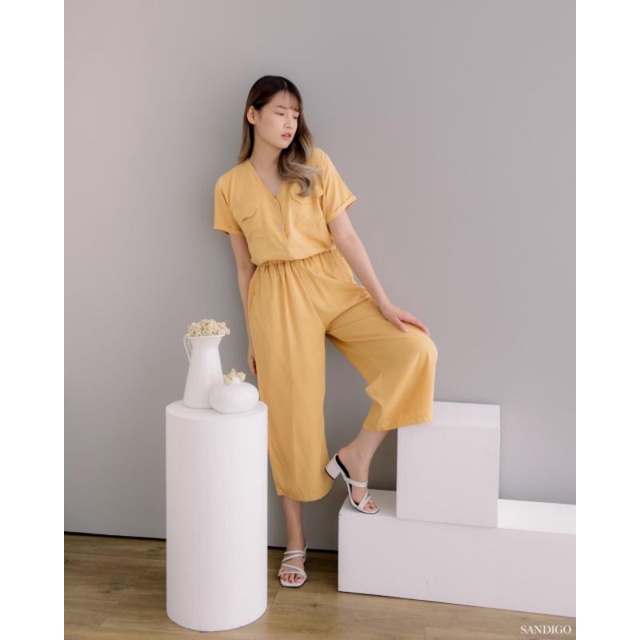 One Set Wanita Celana Kulot Pendek Rayon Fit to XL Busui