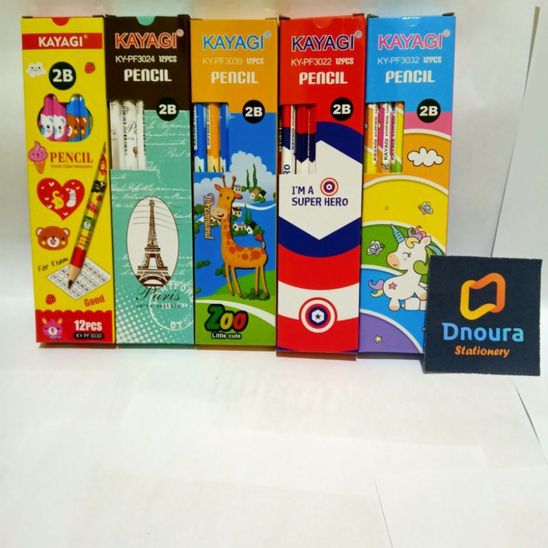 

SELUSIN ( 12 PCS ) Pensil 2B Karakter Anak Kayagi